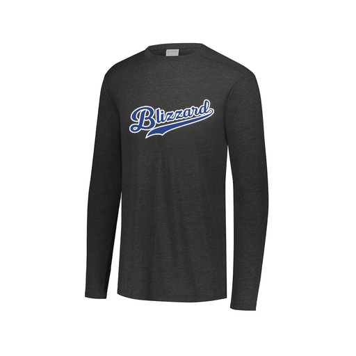 [FTLCUBBK-AXS-LOGO1] Decker Men's Tri-Blend T-Shirt - Long Sleeve (Adult XS, Black, Logo 1)