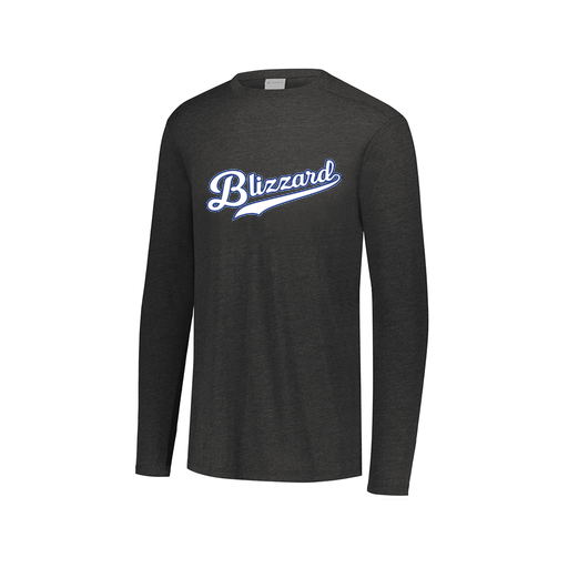 [FTLCUBBK-AXS-LOGO3] Decker Men's Tri-Blend T-Shirt - Long Sleeve (Adult XS, Black, Logo 3)