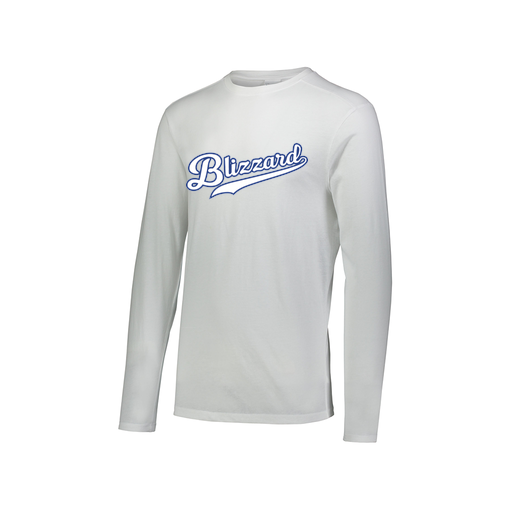 [FTLCUBWH-AXS-LOGO3] Decker Men's Tri-Blend T-Shirt - Long Sleeve (Adult XS, White, Logo 3)