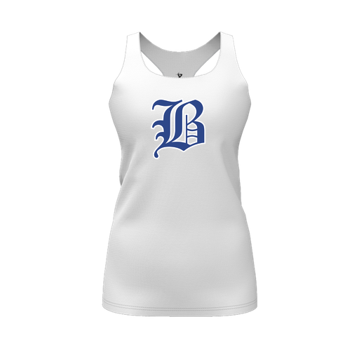 [CUS-DFW-RCBK-PER-WHT-FYS-LOGO2] Racerback Tank Top (Female Youth S, White, Logo 2)