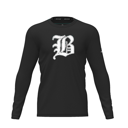 [CUS-DRIF-TEES-PER-CNK-LSL-BLK-YXS-LOGO2] Dri Fit Performance T-Shirt (Youth XS, Black, Logo 2, Long Sleeve)