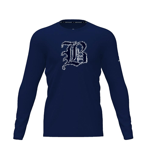 [CUS-DRIF-TEES-PER-CNK-LSL-NVY-YXS-LOGO2] Dri Fit Performance T-Shirt (Youth XS, Navy, Logo 2, Long Sleeve)