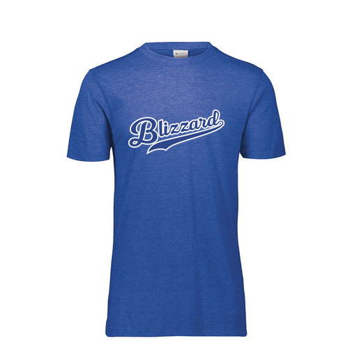 [FTSCUBRY-YS-LOGO1] Decker Youth Tri-Blend T-Shirt - Short Sleeve (Youth S, Royal, Logo 1)