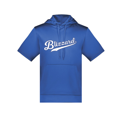 [6871.060.S-LOGO3] Men's Dri Fit Short Sleeve Hoodie (Adult S, Royal, Logo 3)