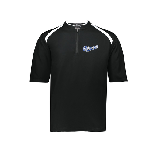 [229581-AS-BLK-LOGO1] Men's Dugout Short Sleeve Pullover (Adult S, Black, Logo 1)
