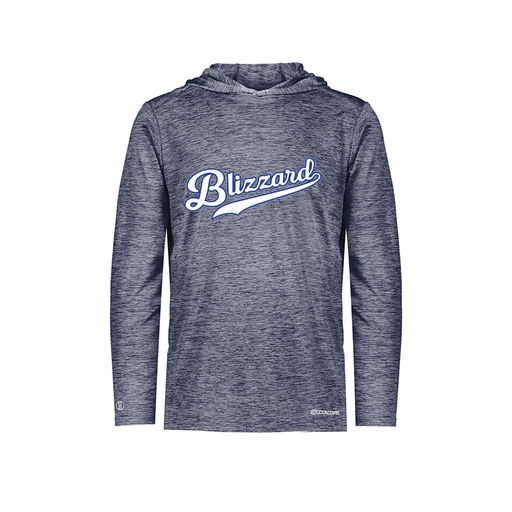 [FOLHCGNV-YS-LOGO3] Decker Youth Charge Hoodie (Youth S, Navy, Logo 3)