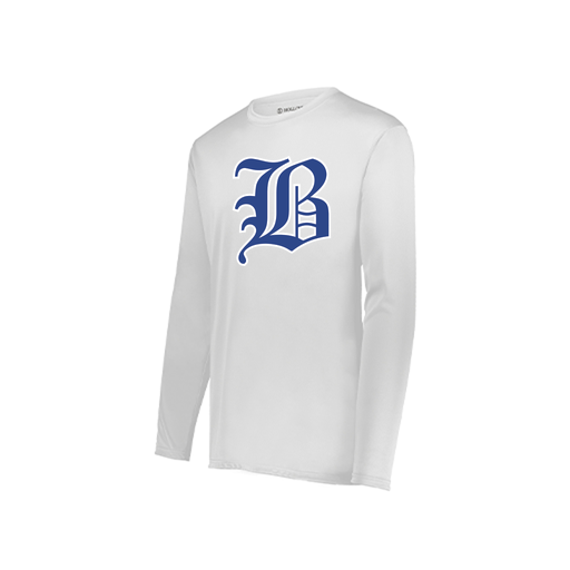 [222822.005.XS-LOGO2] Men's LS Smooth Sport Shirt (Adult XS, White, Logo 2)