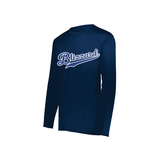 [222822.065.XS-LOGO1] Men's LS Smooth Sport Shirt (Adult XS, Navy, Logo 1)