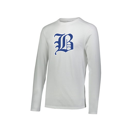 [FTLCUBWH-AXS-LOGO2] Decker Men's Tri-Blend T-Shirt - Long Sleeve (Adult XS, White, Logo 2)