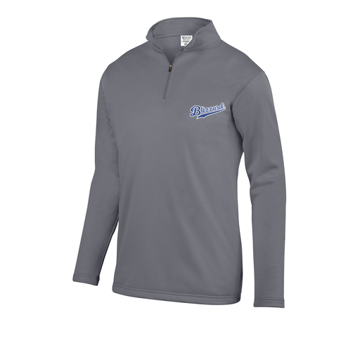 [FOLQFFGY-AS-LOGO1] Decker Men's FlexFleece 1/4 Zip (Adult S, Gray, Logo 1)