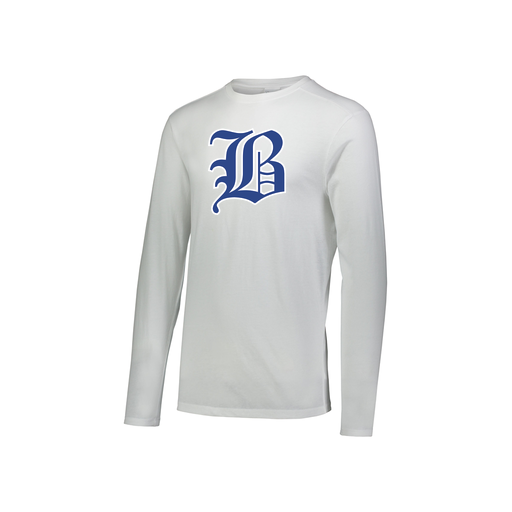 [FTLCUBWH-YS-LOGO2] Decker Youth Tri-Blend T-Shirt - Long Sleeve (Youth S, White, Logo 2)