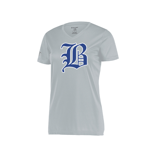 [222820.099.S-LOGO2] Ladies Movement Dri Fit Shirt (Female Adult S, Silver, Logo 2)