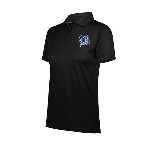 [222768.080.XS-LOGO2] Ladies Prism Polo (Female Adult XS, Black)