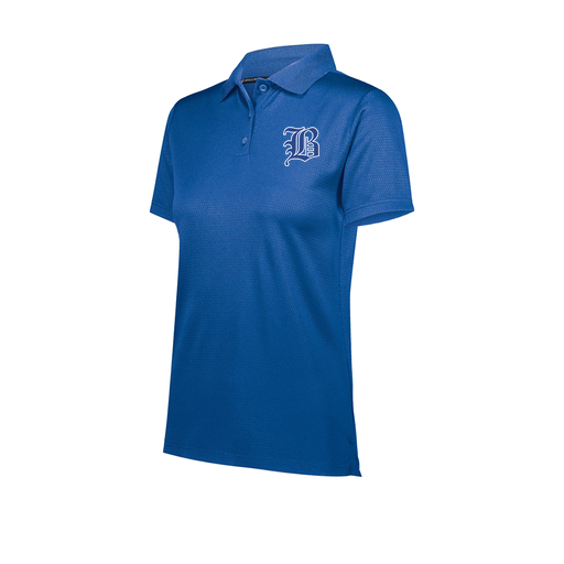 [222768.060.XS-LOGO2] Ladies Prism Polo (Female Adult XS, Royal)