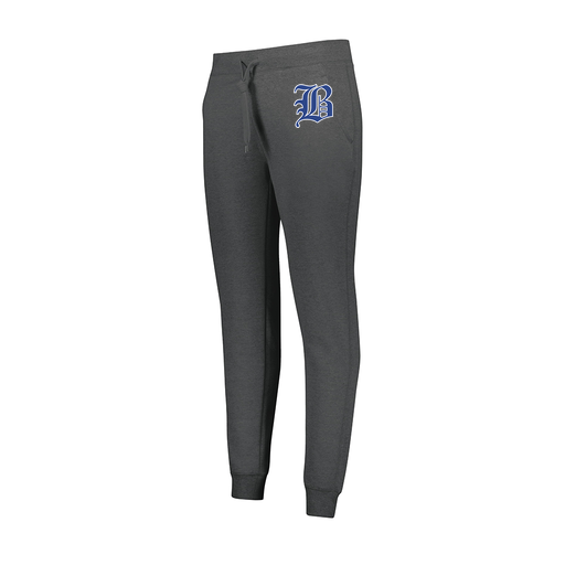 [229748.E83.XS-LOGO2] Ladies 60/40 Fleece Jogger (Female Adult XS, Gray)