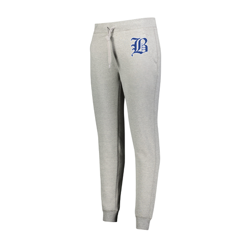 [229748.017.XS-LOGO2] Ladies 60/40 Fleece Jogger (Female Adult XS, Silver)