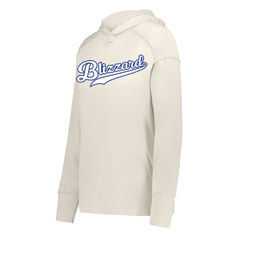 [222798-WHT-FAXS-LOGO3] Ladies Ventura Thin Knit Hoodie (Female Adult XS, White, Logo 3)